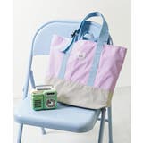 005-Lラベンダー | 持ち手が調整できる バイカラー レッスンバッグ | devirock