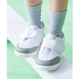 002-Dサックス | ベルトでサイズ調整できるメッシュ上履き 上靴 インソール2枚付き | devirock