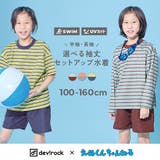 devirock×えぬくんちゃんねる えらべる袖丈 ボーダーラッシュガード&サー… | devirock | 詳細画像1