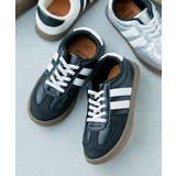 001-ブラック | フォーマル使いもできる ラインスニーカー 子供服 | devirock