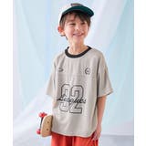 Lグレー | 涼感サラッとメッシュ BIGシルエット ナンバリングプリント半袖Tシャツ | devirock