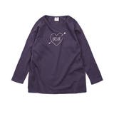 004-Dパープル | [devirock デビラボ プリント長袖チュニック | devirock