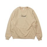 001-ベージュ | [devirock デビラボ プリント裏毛トレーナー大人 | devirock