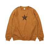 011-Lブラウン | [devirock デビラボ プリント裏毛トレーナー大人 | devirock