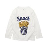 023-ホワイト | デビラボ プリント長袖Tシャツ 子供服 | devirock