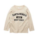 040-ベージュ | デビラボ プリント長袖Tシャツ 子供服 | devirock