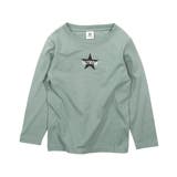 049-アッシュミント | デビラボ プリント長袖Tシャツ 子供服 | devirock