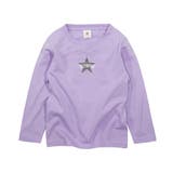 050-Sバイオレット | デビラボ プリント長袖Tシャツ 子供服 | devirock