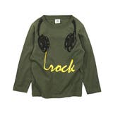 052-Dオリーブ | デビラボ プリント長袖Tシャツ 子供服 | devirock