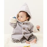 Lグレー | ベビー とんがりフードコート 子供服 | devirock