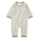 011-グレージュ | デビラボ プリント長袖ロンパース 子供服 | devirock