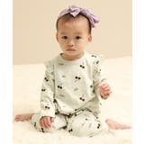 005-オートミール | ガールズベビー 長袖ルームウェア 子供服 | devirock