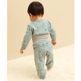 006-Dサックス | ボーイズベビー 長袖ルームウェア 子供服 | devirock