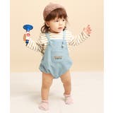 Dベージュ | ベビー 長袖Tシャツ＆サロペットセット 子供服 | devirock