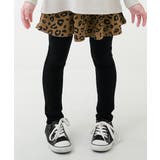 003-Lブラウン | 10分丈 プリントスカッツ（ストレッチコットン） 子供服 | devirock