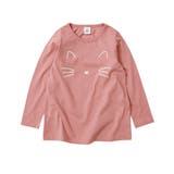 003-Sピンク | デビラボ プリント長袖チュニック 子供服 | devirock