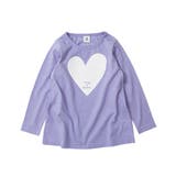 009-Sバイオレット | デビラボ プリント長袖チュニック 子供服 | devirock