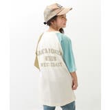 007-アッシュミント | 7分袖ラグランワンピース 子供服 キッズ | devirock