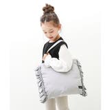 パープル | フリルレッスンバッグ 子供服 キッズ 女の子 バッグ カバン | devirock