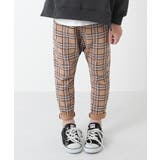 008-Sモカ | プリント サルエル スウェットパンツ（ゆったり） | devirock