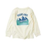 005-オフホワイト | デビラボ バックプリント袖リブ長袖Tシャツ 子供服 | devirock