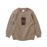 029-Sモカ | 綿100% デビラボ プリント裏毛トレーナー② | devirock