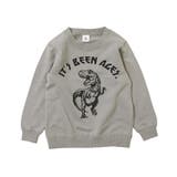 031-Dグレージュ | 綿100% デビラボ プリント裏毛トレーナー② | devirock