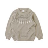 034-グレージュ | 綿100% デビラボ プリント裏毛トレーナー② | devirock