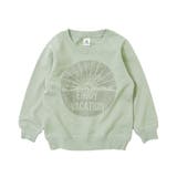 036-Gグリーン | 綿100% デビラボ プリント裏毛トレーナー② | devirock