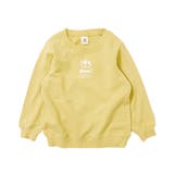 037-クリームイエロー | 綿100% デビラボ プリント裏毛トレーナー② | devirock