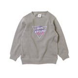 053-Dグレージュ | デビラボ プリント裏起毛トレーナー 子供服 | devirock