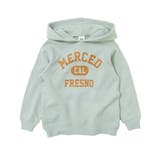 008-サックスブルー | 綿100％ デビラボ プリント裏毛プルパーカー | devirock