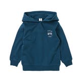 010-アビスブルー | デビラボ プリント裏起毛プルパーカー 子供服 | devirock