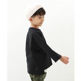 ブラック | 7分袖スウェットTシャツ 子供服 キッズ | devirock