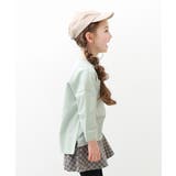 サックスブルー | 7分袖スウェットTシャツ 子供服 キッズ | devirock