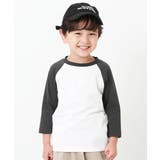 001-スミクロ | 7分袖ラグランTシャツ 子供服 キッズ | devirock