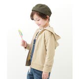 ベージュ | 無地スウェットジップパーカー 子供服 キッズ | devirock