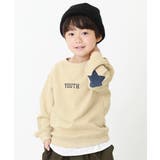 ベージュ | エルボーパッチスウェットトレーナー 子供服 キッズ | devirock