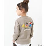 Dグレージュ | ディズニー ミッキー柄バクプリトレーナー 子供服 | devirock