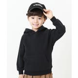 ブラック | 無地スウェットプルパーカー 子供服 キッズ | devirock