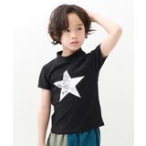 005-星-ブラック | UVカット Tシャツ型 半袖ラッシュガード | devirock