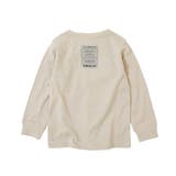 004-グレージュ | デビラボ 袖リブバックプリント長袖Tシャツ 子供服 | devirock
