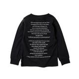 006-ブラック | デビラボ 袖リブバックプリント長袖Tシャツ 子供服 | devirock