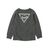 013-スミクロ | デビラボ 袖リブバックプリント長袖Tシャツ 子供服 | devirock