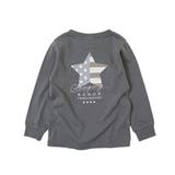 019-チャコール | デビラボ 袖リブバックプリント長袖Tシャツ 子供服 | devirock