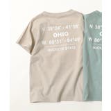 001-ロゴ-グレージュ | デビラボ バックプリント半袖Tシャツ 子供服 | devirock