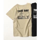 003-ヒト-ベージュ | デビラボ バックプリント半袖Tシャツ 子供服 | devirock