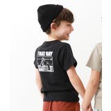 004-ヒト-ブラック | デビラボ バックプリント半袖Tシャツ 子供服 | devirock