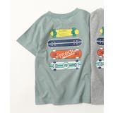 011-ボード-Dサックス | デビラボ バックプリント半袖Tシャツ 子供服 | devirock