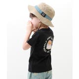 017-バーガー-ブラック | デビラボ バックプリント半袖Tシャツ 子供服 | devirock